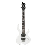 Glarry 36inch Burning Fire Style White Electric Guitar w/ 20W Amplifier